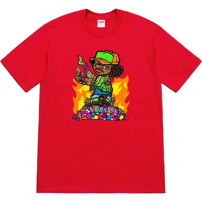 SUPREME MOLOTOV KID TEE RED
