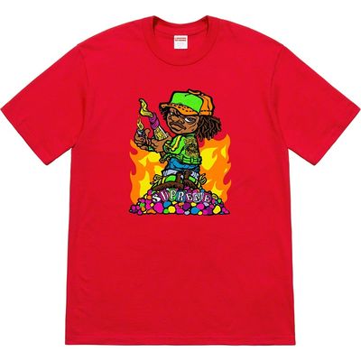 SUPREME MOLOTOV KID TEE RED