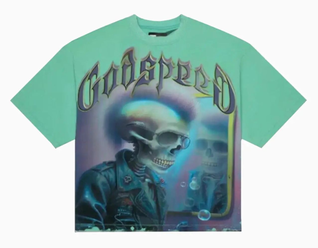 GODSPEED MAN IN THE MIRROR TEE TEAL