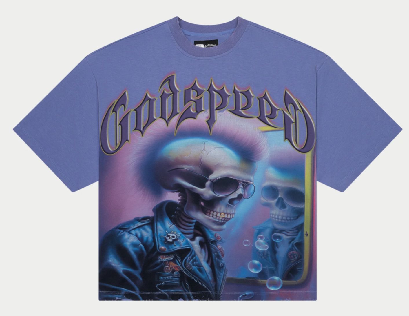 GODSPEED MAN IN THE MIRROR TEE SAPPHIRE