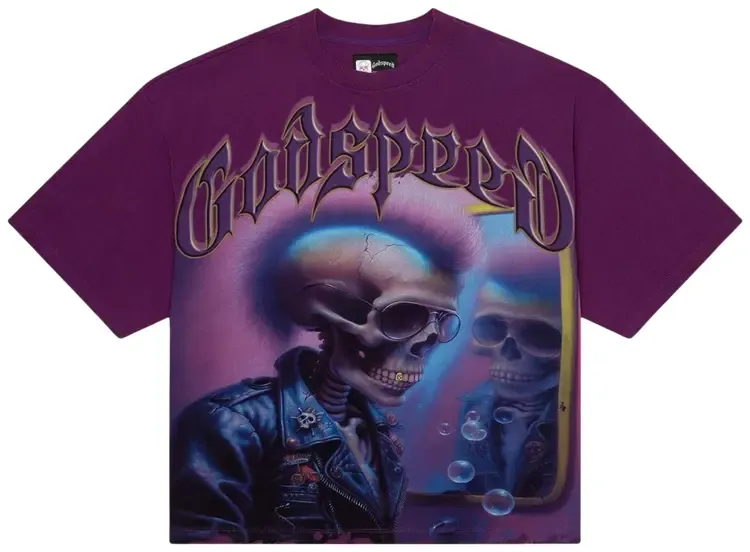 GODSPEED MAN IN THE MIRROR TEE PURPLE