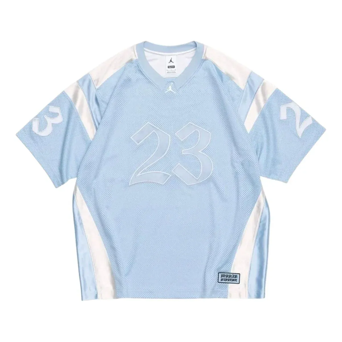 SUPREME X JORDAN WARM UP JERSEY LIGHT BLUE