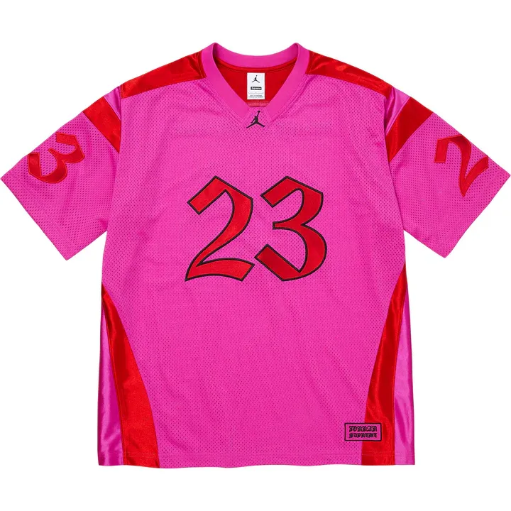 SUPREME X JORDAN WARM UP JERSEY PINK