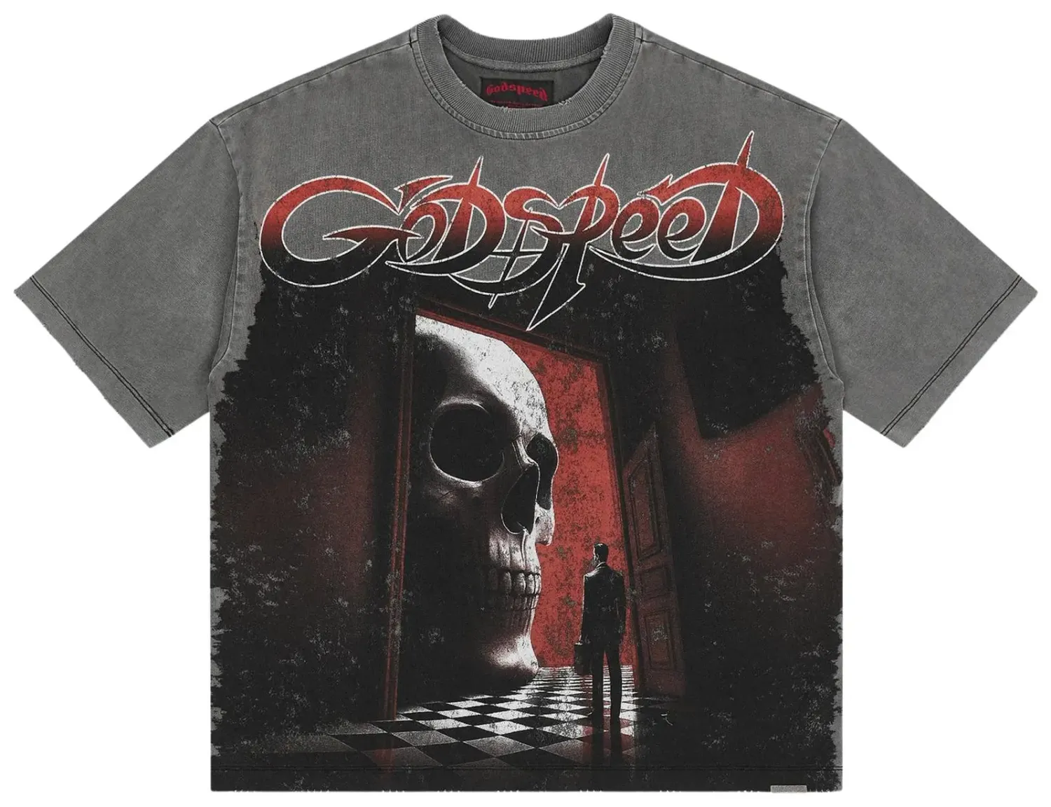 GODSPEED FATES DOORSTEP TEE GREY