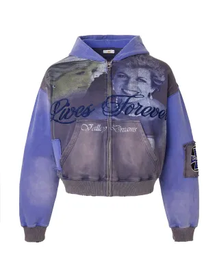 VALE QUEEN ZIP UP BLUE