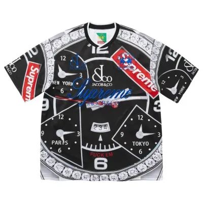SUPREMExLA MARTINAxJACOB &amp; CO SOCCER JERSEY BLACK