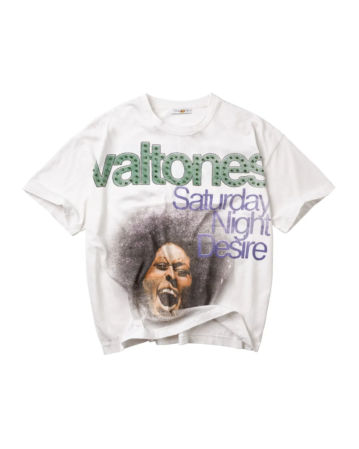 VALE SATURDAY BLING TEE WHITE