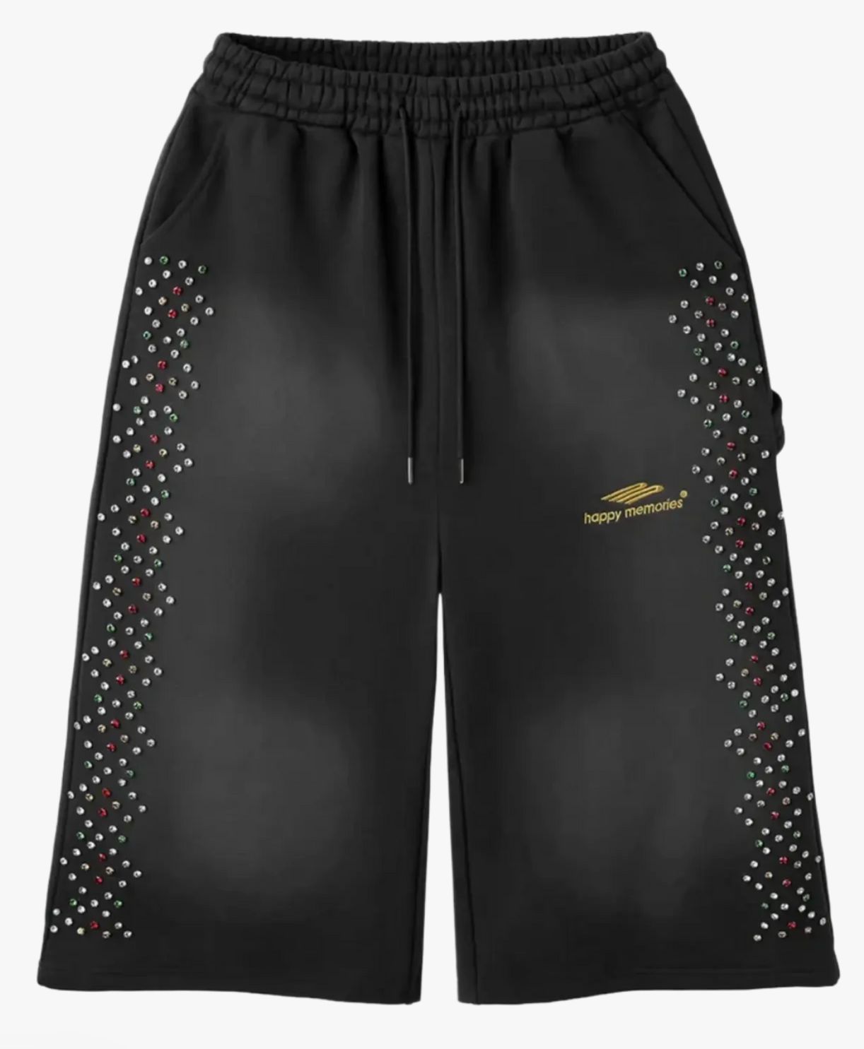 HMDD CRYSTAL 3/4 SHORT BLACK