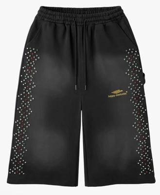 HMDD CRYSTAL 3/4 SHORT BLACK