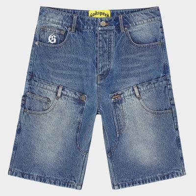 GODSPEED TWIN PANEL DENIM SHORTS
