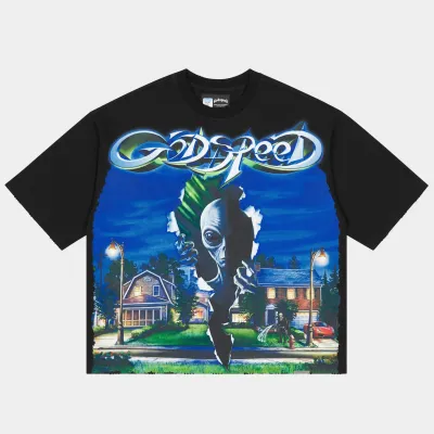 GODSPEED NEIGHBORHOOD WATCH TEE BLACK