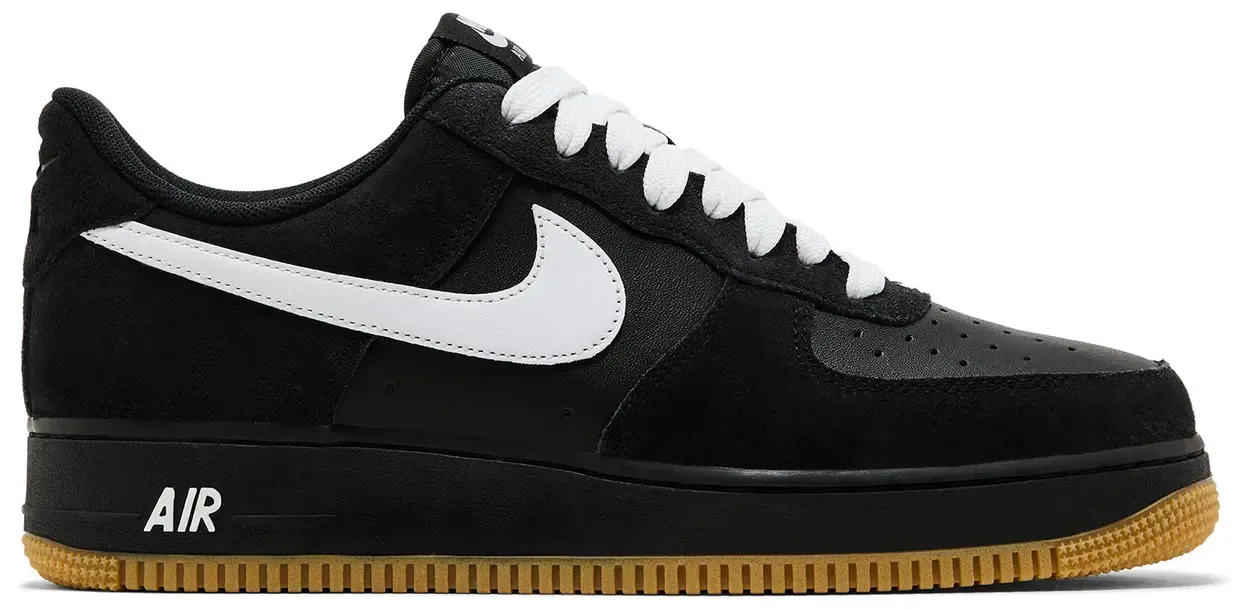 NIKE AF1 LOW BLACK GUM
