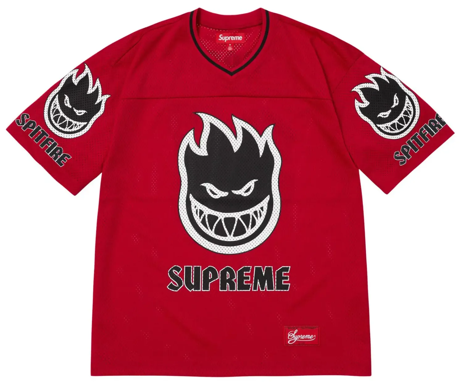 SUPREME SPITFIRE FOOTBALL JERSEY RED