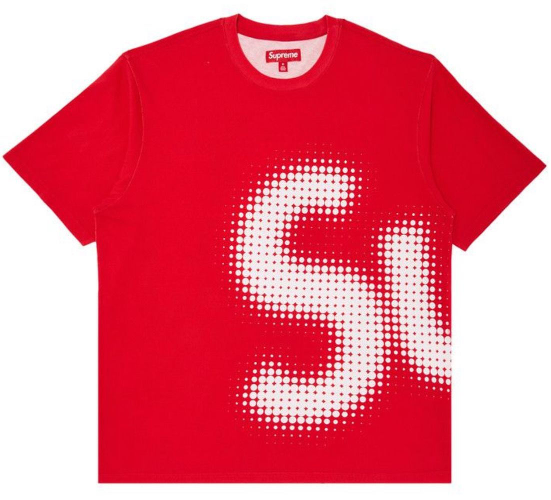 SUPREME HALFTONE S/S TOP RED