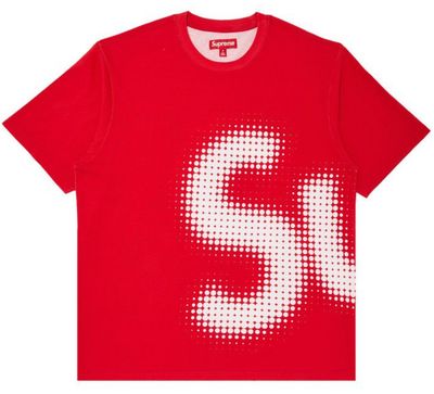 SUPREME HALFTONE S/S TOP RED