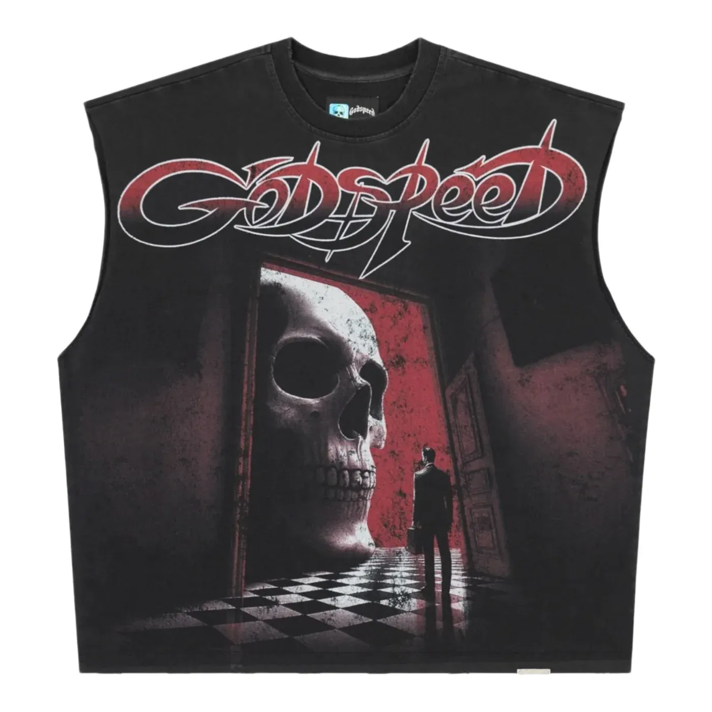 GODSPEED FATES DOOR BLACK SLEEVELESS