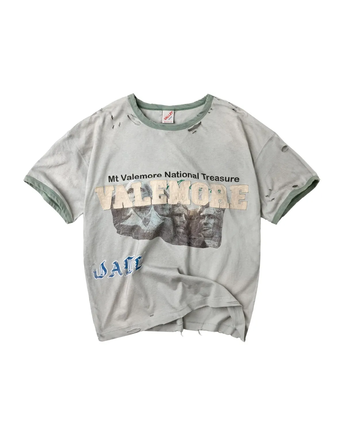 VALE CAMO RINGER TEE GREEN