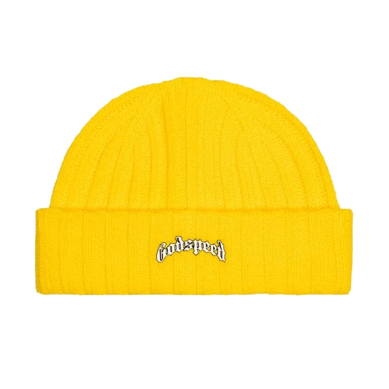 GODSPEED OG LOGO EMBLEM YELLOW BEANIE