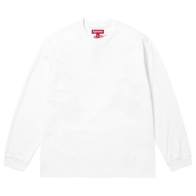 SUPREME INTARSIA LS TOP WHITE/RED