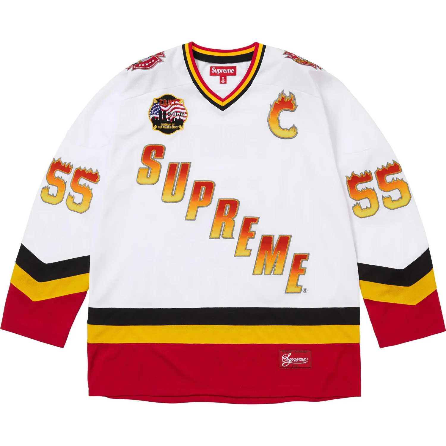 SUPREME FDNY HOCKEY WHITE