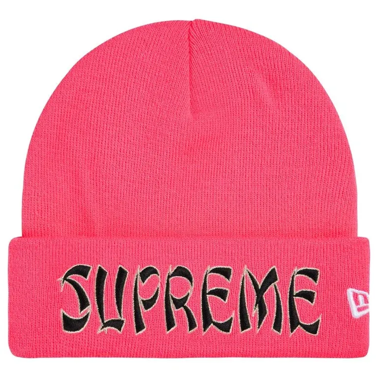 SUPREME NEW ERA ACTION BEANIE PINK