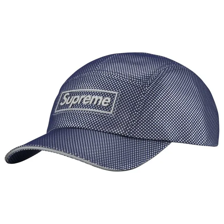 SUPREME METALLIC MESH CAMO CAP BLUE