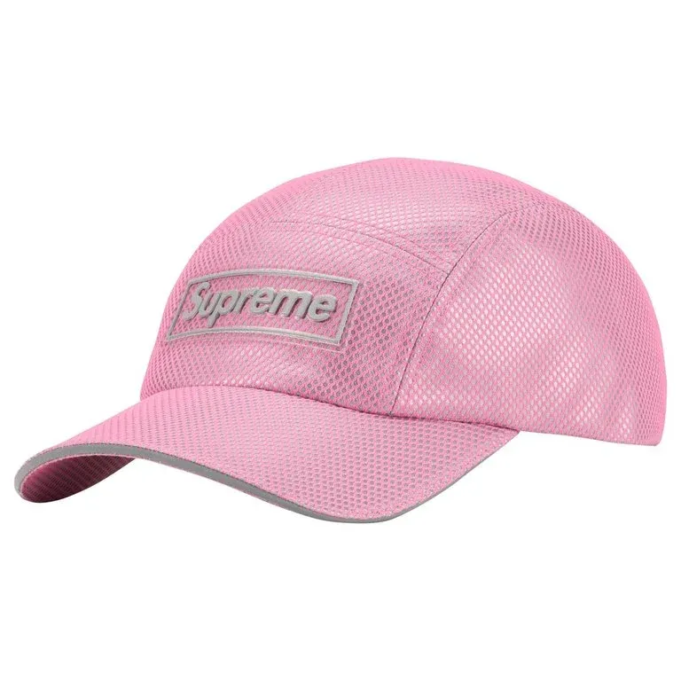 SUPREME METALLIC MESH CAMO CAP PINK