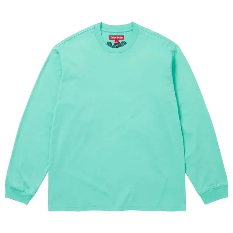 SUPREME BIG INTARSIA LS TOP TEAL