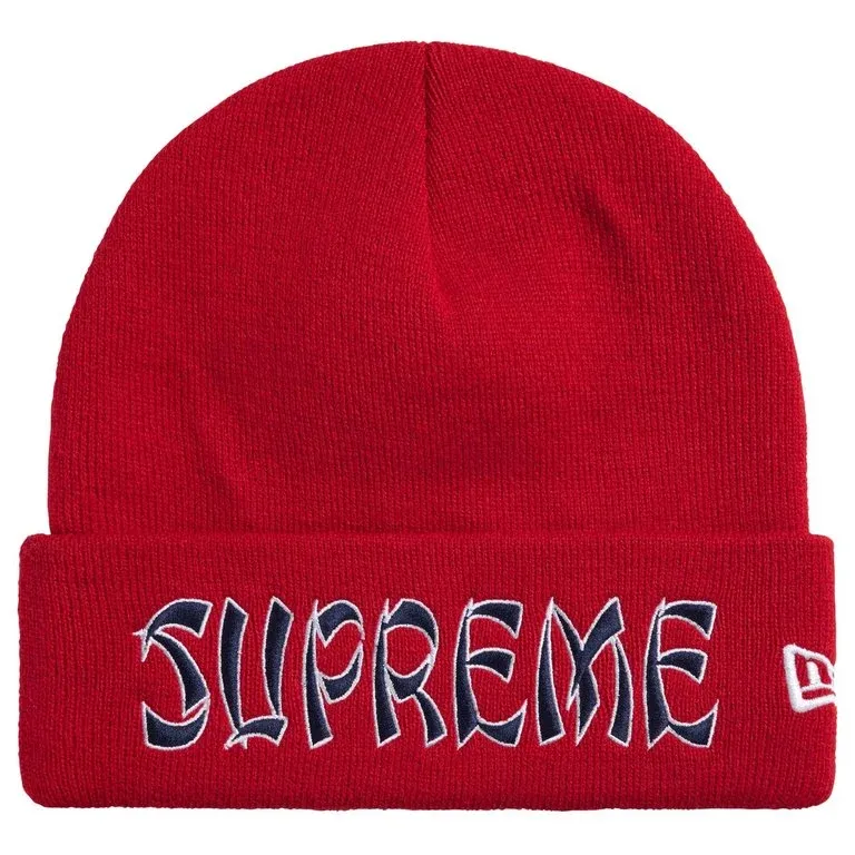 SUPREME NEW ERA ACTION BEANIE RED