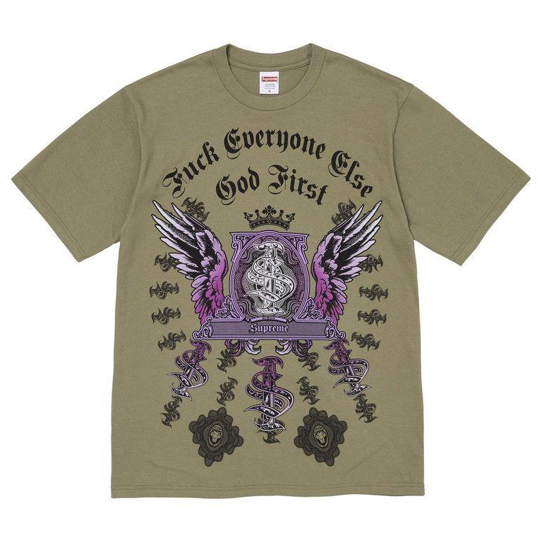SUPREME MONEY TEE OLIVE