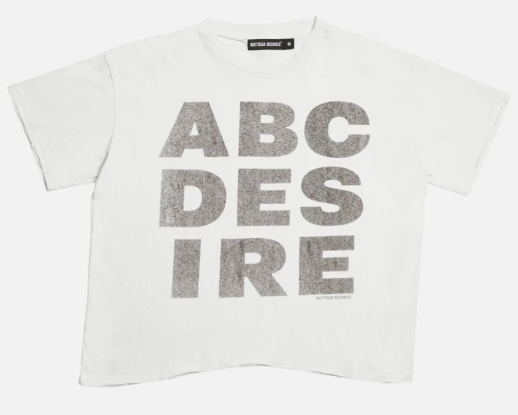 BOTTEGA DESIRES ABC DESIRES TEE WHITE