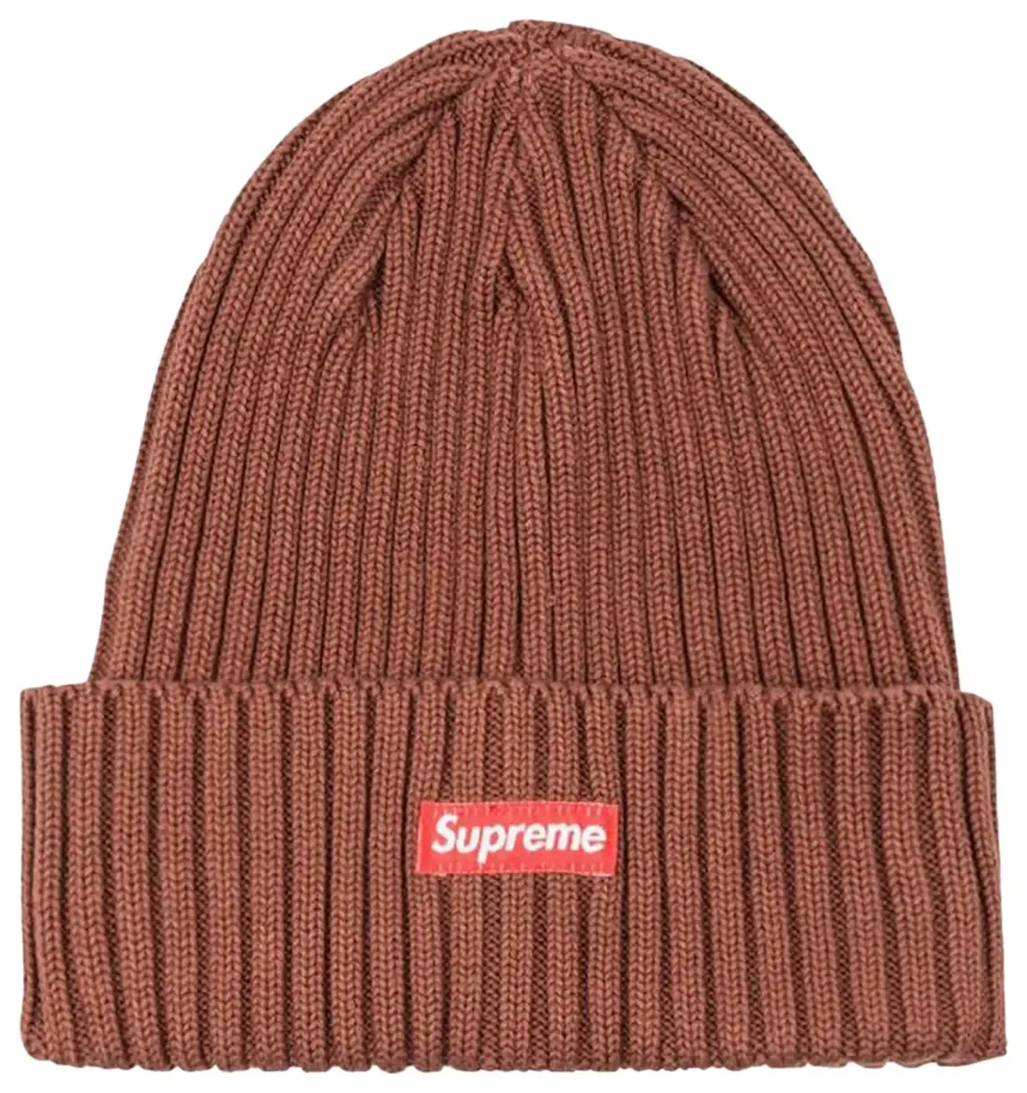 SUPREME OVERDYED BROWN BEANIE