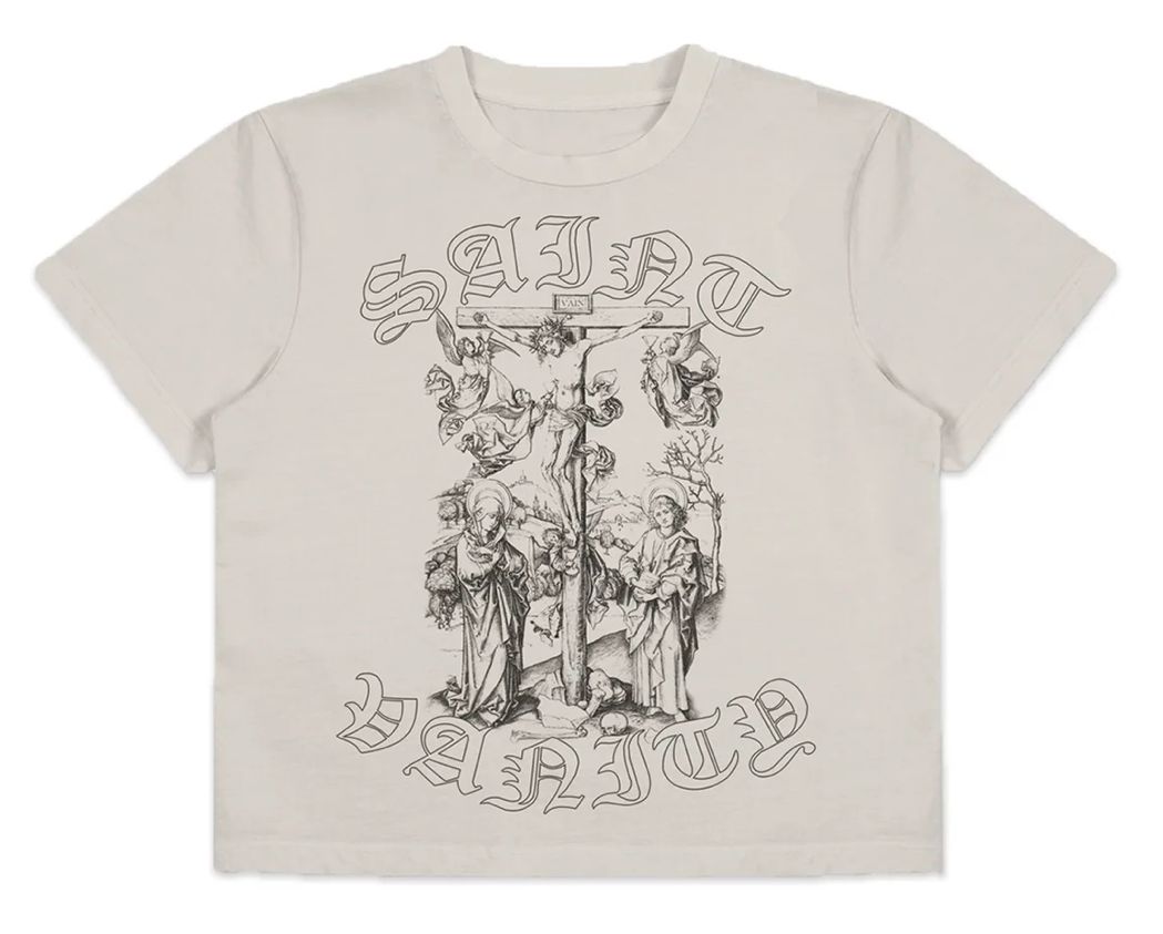SAINT VANITY CREAM CROSS TEE