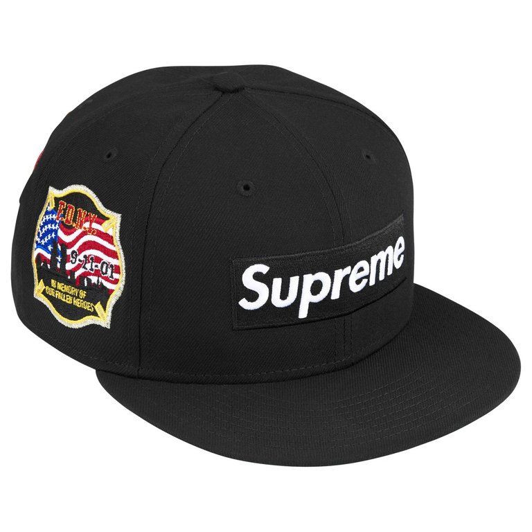 SUPREME FDNY BOX LOGO HAT BLACK