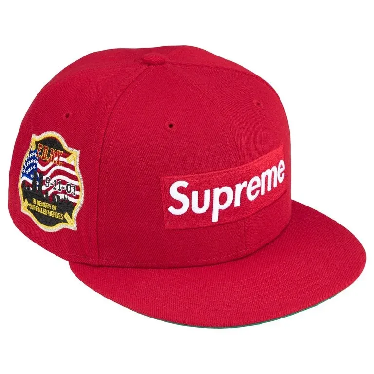 SUPREME FDNY BOX LOGO HAT RED