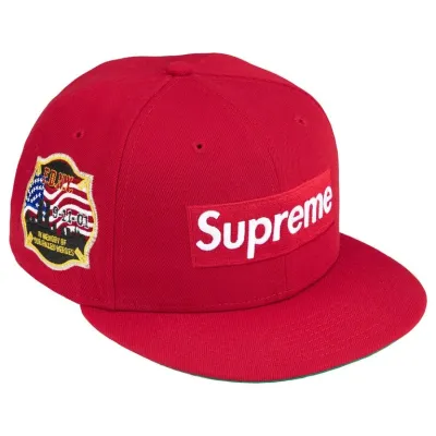 SUPREME FDNY BOX LOGO HAT RED