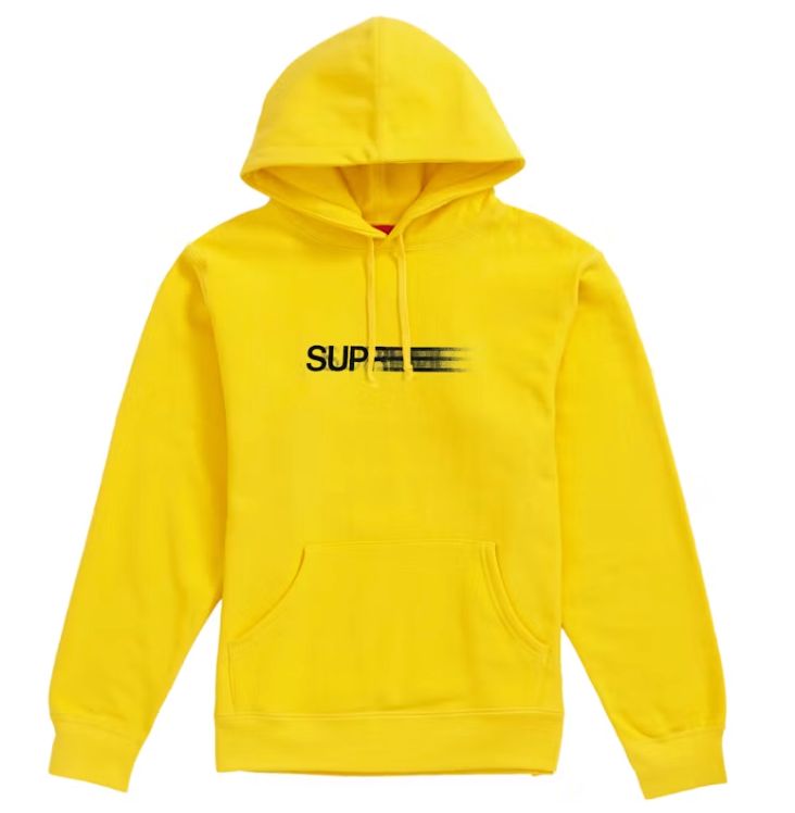 SUPREME MOTION LOGO HOODED SWEATSHIRT LEMON