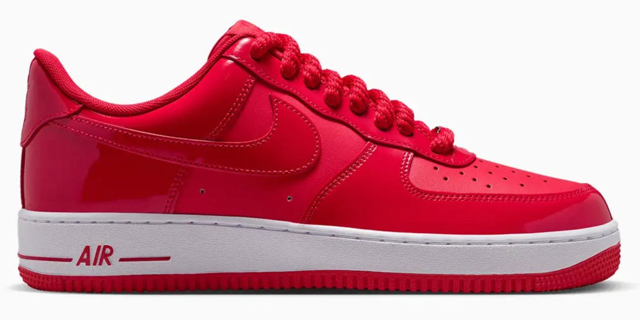 NIKE AF1 LOW UNIVERSITY RED LIGHT CRIMSON