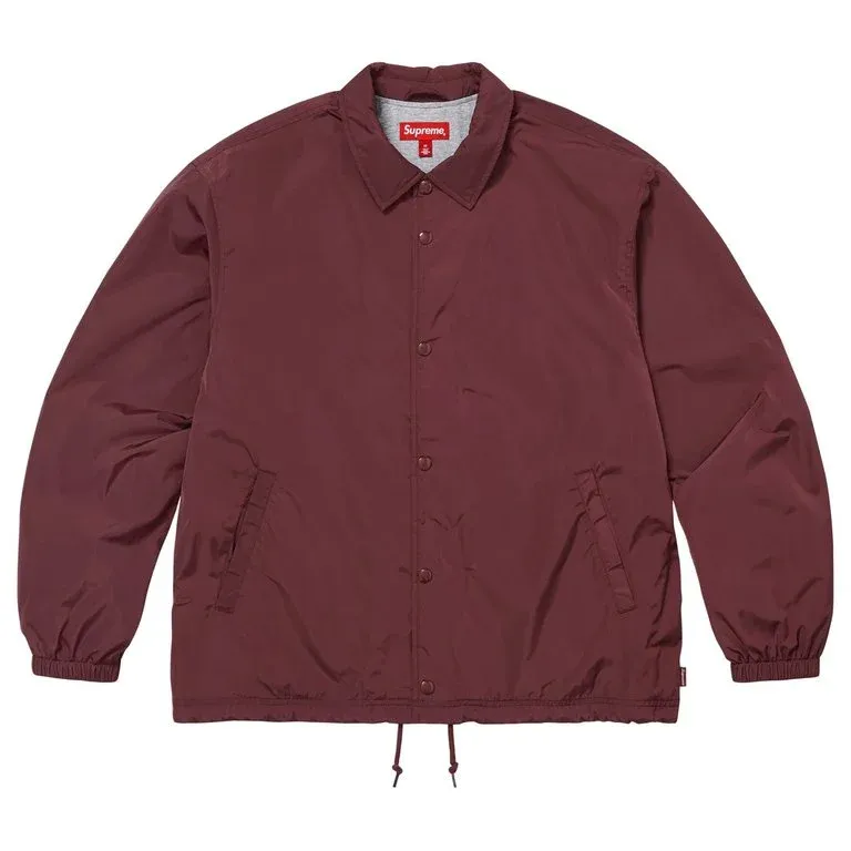 SUPREME COACHES JACKET BURGUNDY