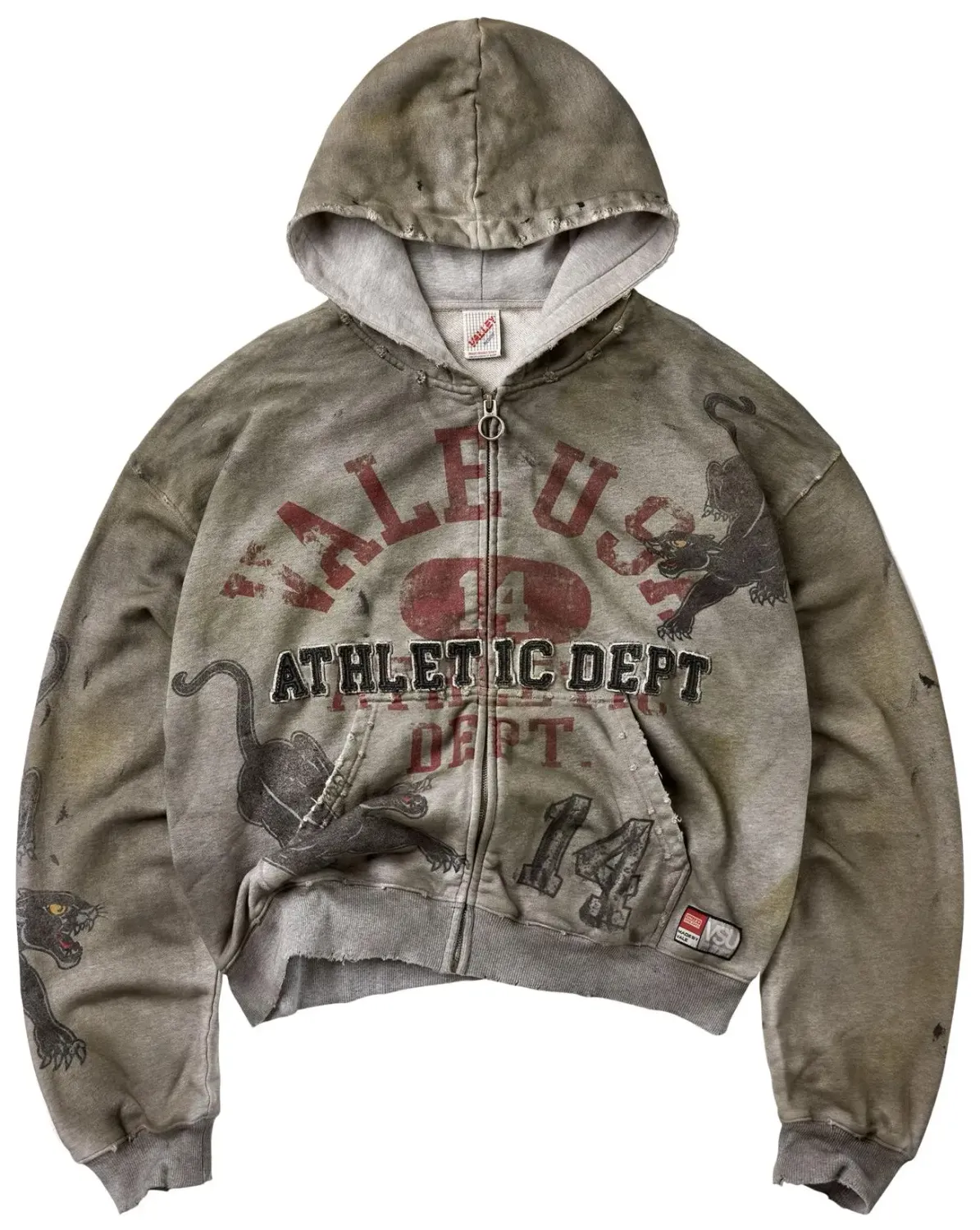 VALE VARSITY ZIP UP HOODIE