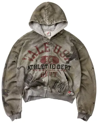 VALE VARSITY ZIP UP HOODIE
