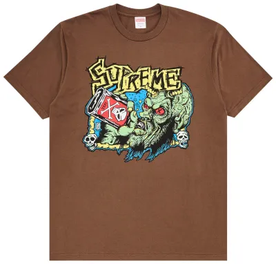 SUPREME FUCKIN BLOWOUT TEE BROWN