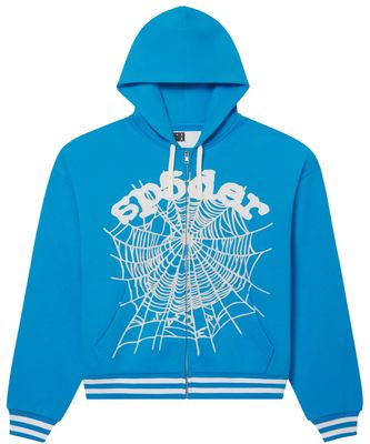 SP5DER ATLANTIC OG LOGO STRIPE ZIP HOODIE