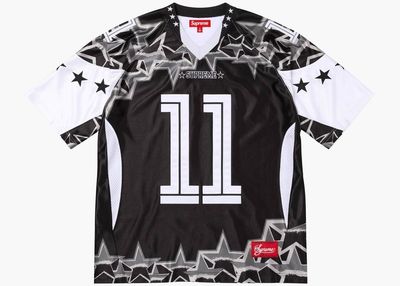 SUPREME STAR FOOTBALL BLACK JERSEY