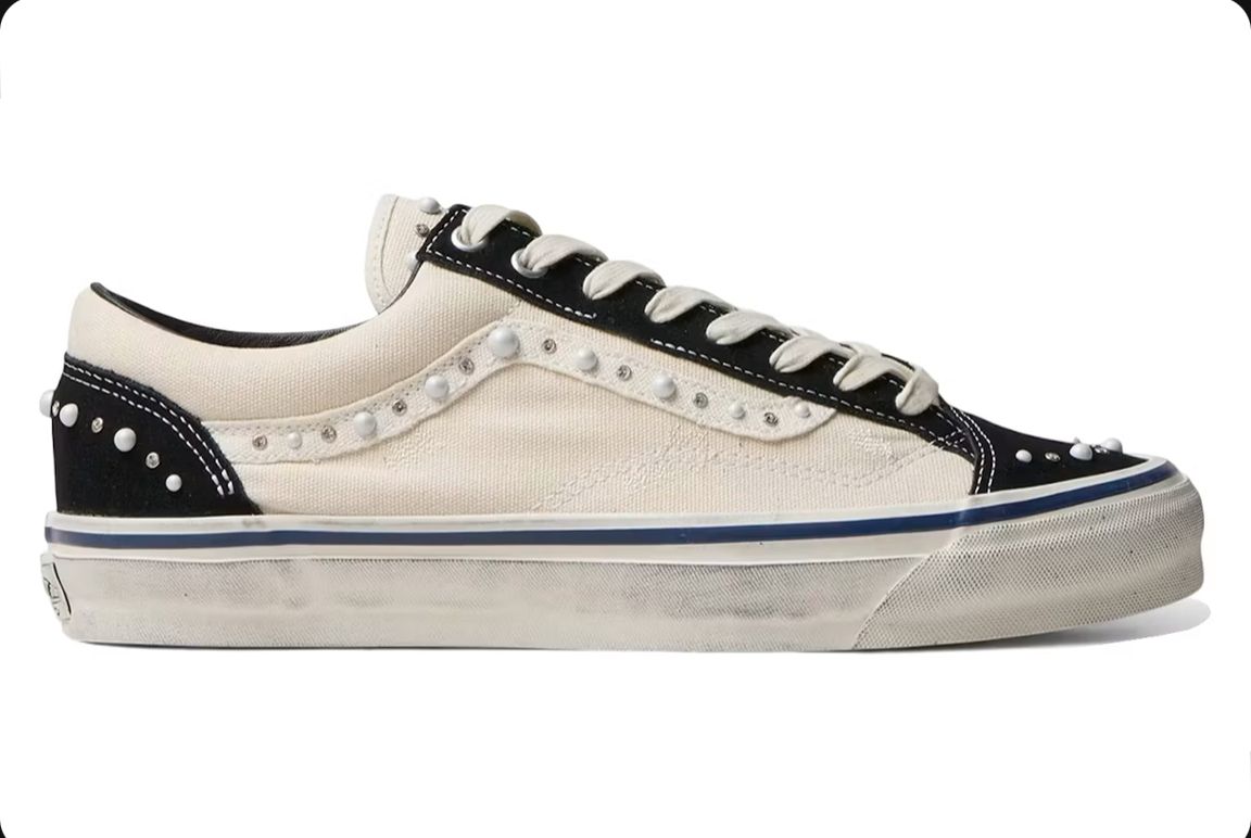 VANS OLD SKOOL 36 PEARLIZED MARSHMALLOW/BLACK