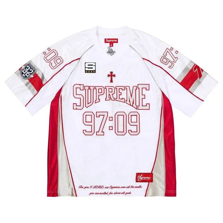 SUPREME DISCIPLES FOOTBALL JERSEY WHITE