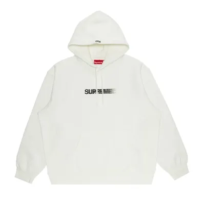 SUPREME MOTION LOGO HOODED SWEATSHIRT WHITE