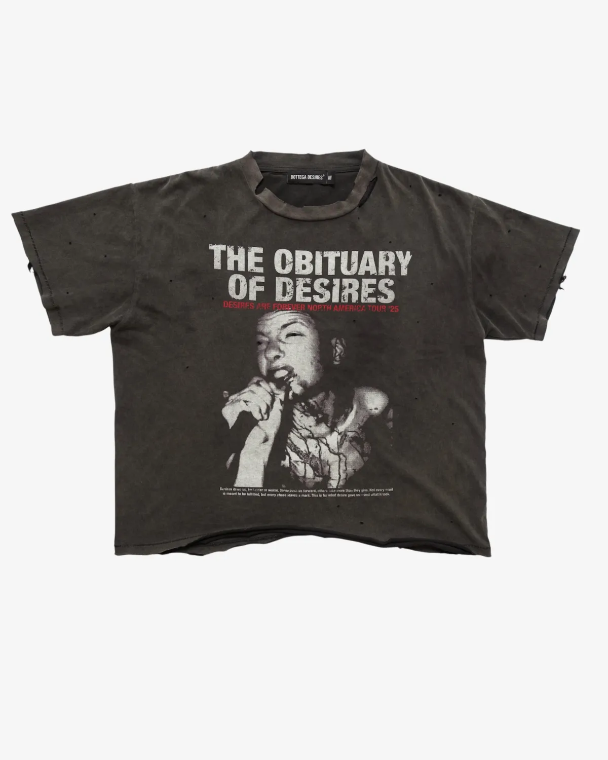 BOTTEGA DESIRES OBITUARY TEE