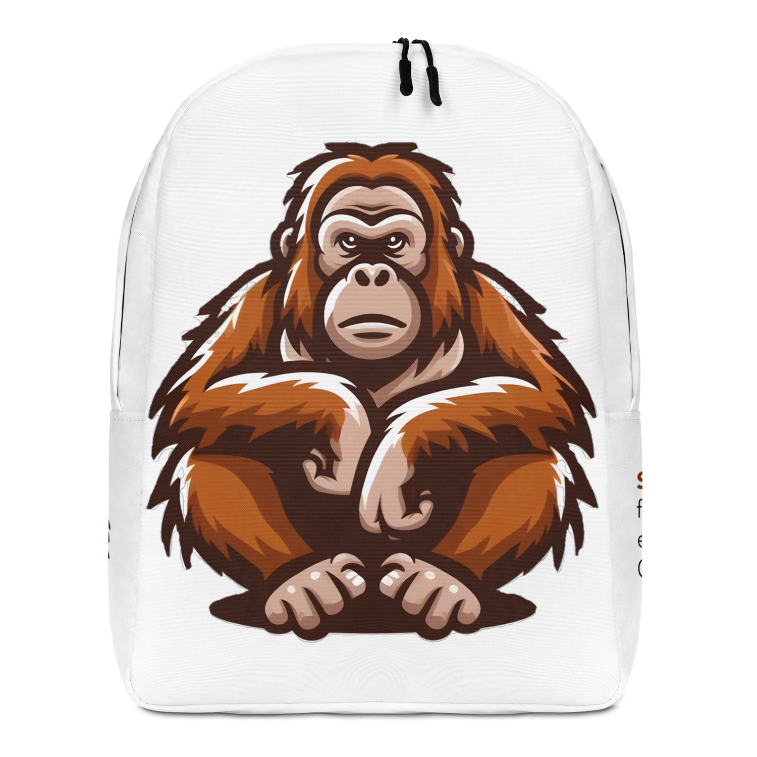 Bold Orangutan Backpack (white)