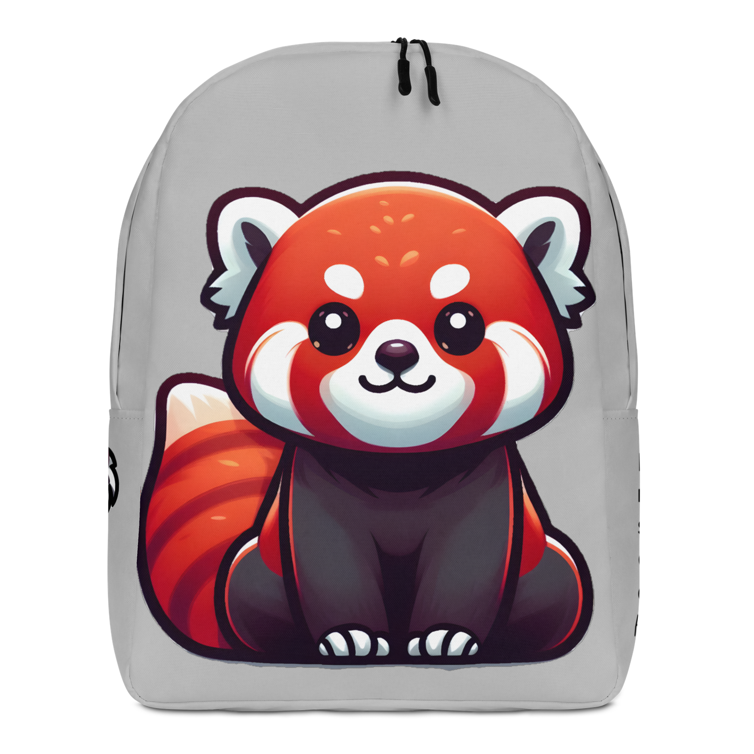 Bold Red Panda Backpack (Silver)